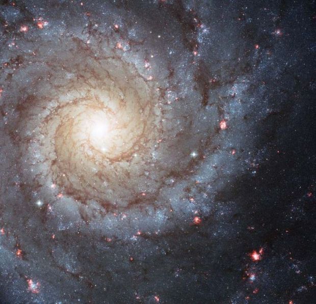 کهکشان NGC 628 از نگاه تلسکوپ هابل