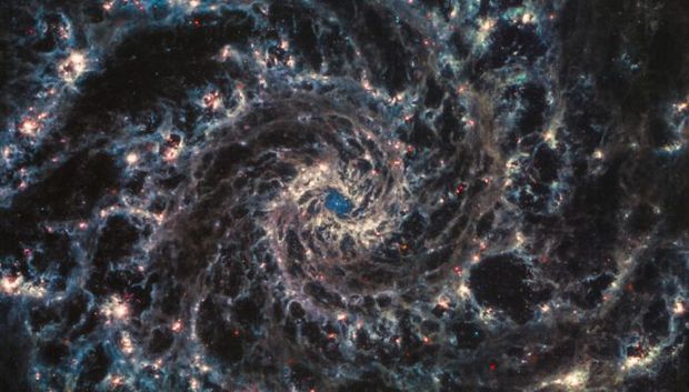 عکس های جدید تلسکوپ جیمز وب از کهکشان NGC 628