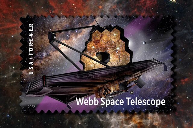 آغاز توزیع تمبر تلسکوپ فضایی "جیمز وب"