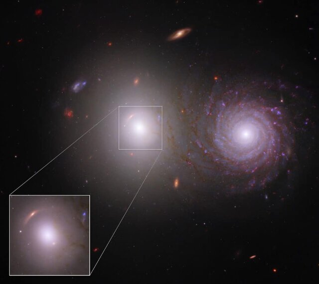 همکاری تلسکوپ‌های "جیمز وب" و "هابل" برای شکار یک جفت کهکشانی