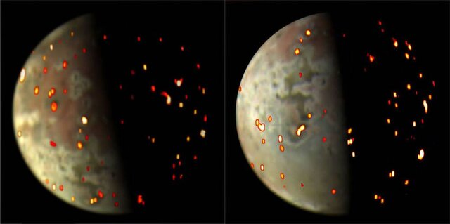 عکس‌های خیره‌کننده فضاپیمای «جونو» از آتشفشانی‌ترین جرم منظومه شمسی