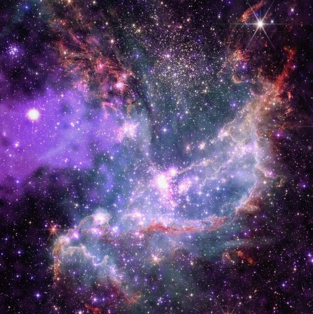 همکاری تلسکوپ‌های جیمز وب و چاندرا برای ثبت تصاویر کیهانی خیره‌کننده