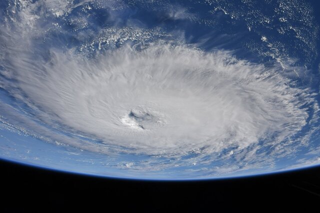 تصویر «طوفان نایجل» از منظر ایستگاه فضایی بین‌المللی