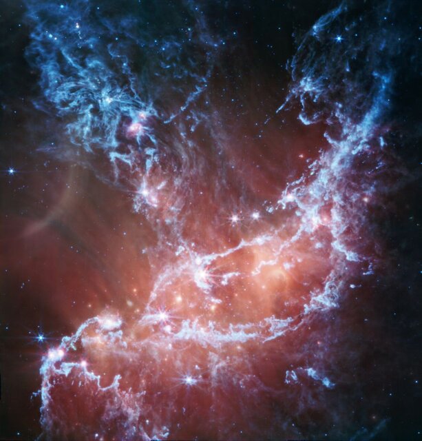 عکس جدید «تلسکوپ فضایی جیمز وب» از یک همسایه کیهانی