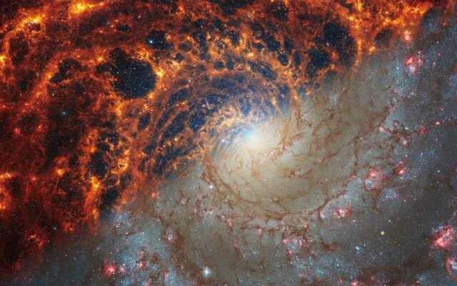 ۳ کهکشان را از چشم «هابل» و «جیمز وب» همزمان تماشا کنید