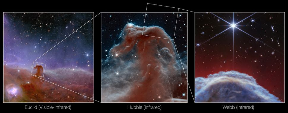 درخشش سر یک اسب در تصویر جدید تلسکوپ «جیمز وب»
